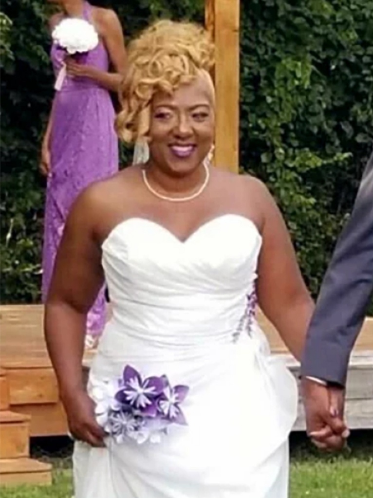 Victim Nicole Conners pictured at her wedding.