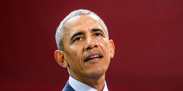 Former President Obama speaks during the Goalkeepers Conference hosted by the Bill and Melinda Gates Foundation on Sept. 20, 2017, in New York.