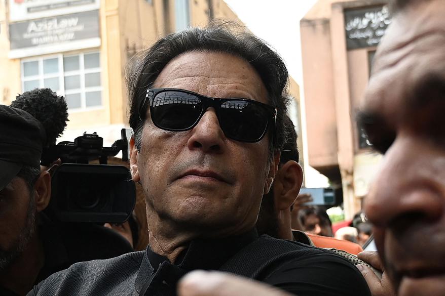 A picture of Pakistan's former Prime Minister Imran Khan.