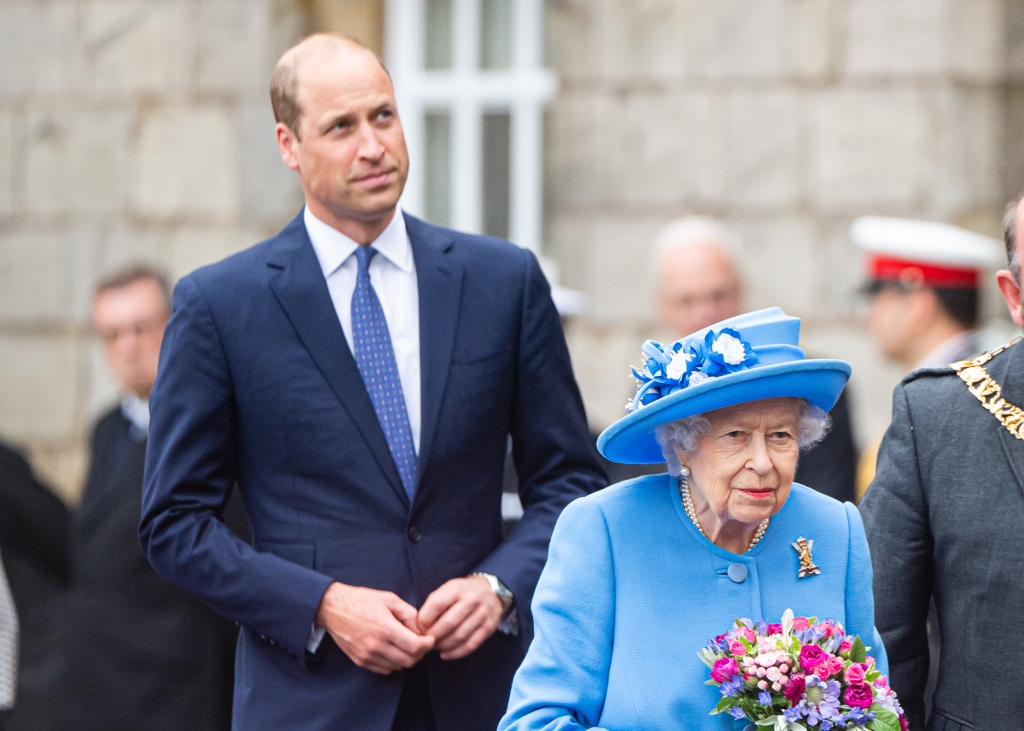 Queen Elizabeth and Prince William are pictured in June of last year.