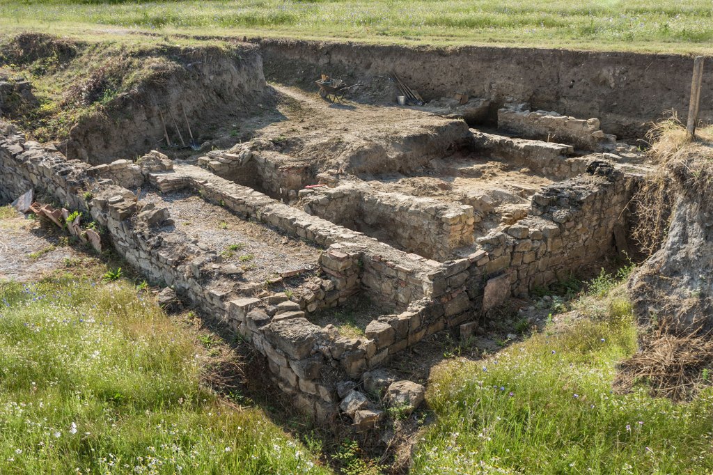 Ruins of an ancient fortress remain in Novae, Bulgaria.