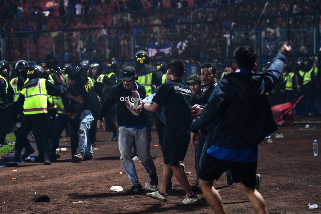 World soccer’s governing body specifically prohibits “firearms or ‘crowd control gas’... carried.