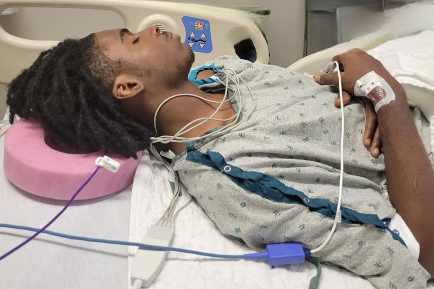 Anthony McGhee needed surgery after being shot.