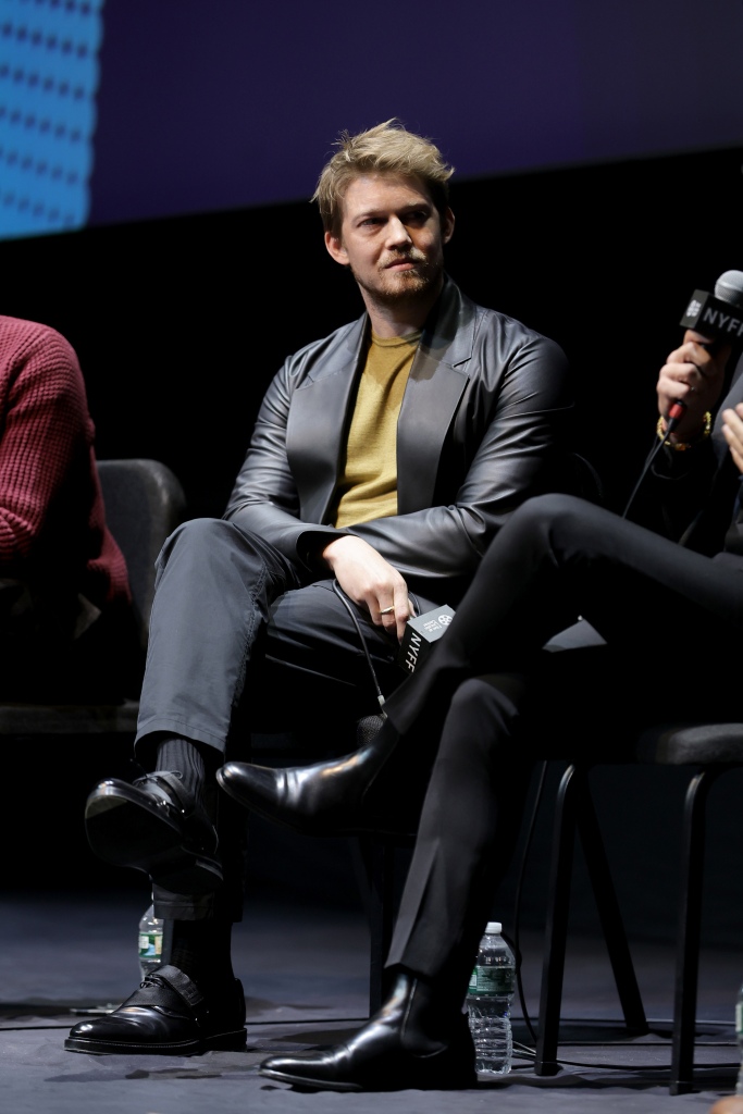 Joe Alwyn takes part in a Q&A following a screening of "Stars At Noon" during the 60th New York Film Festival at Alice Tully Hall, Lincoln Center on October 2