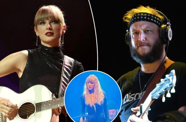 Taylor Swift surprises crowd at Bon Iver’s London show with ‘Exile’ duet