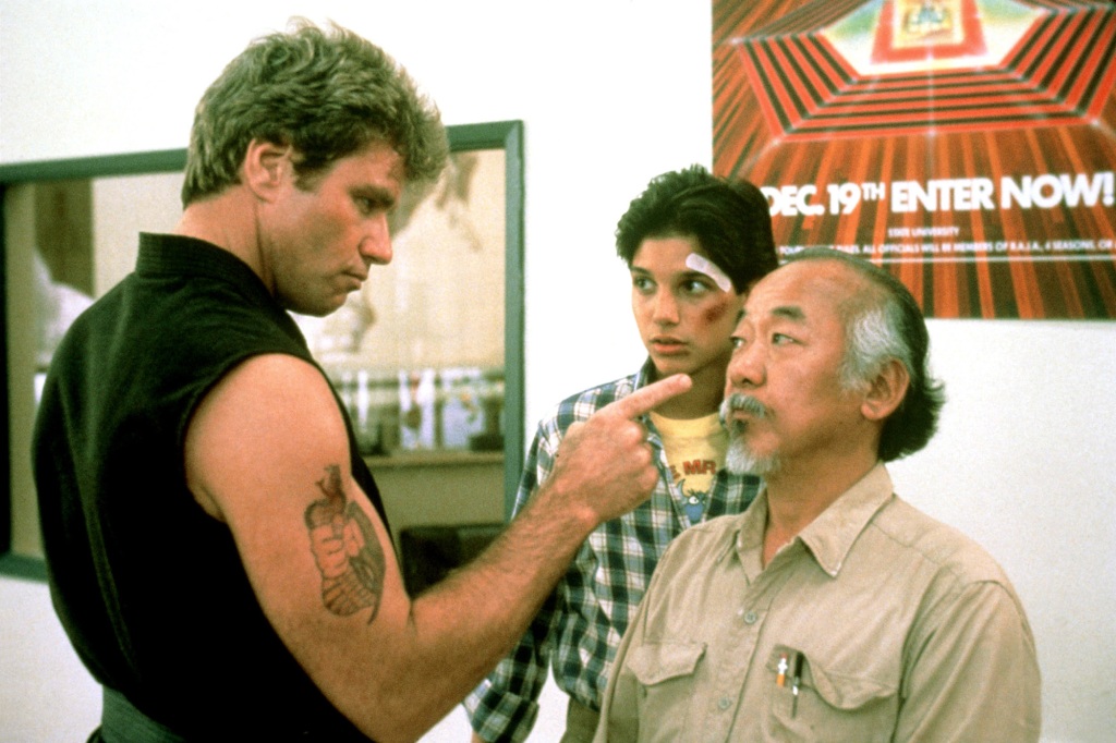 Macchio revealed that the scene where Mr. Miyagi reveals his past almost didn't make the final cut of the movie due to the length.