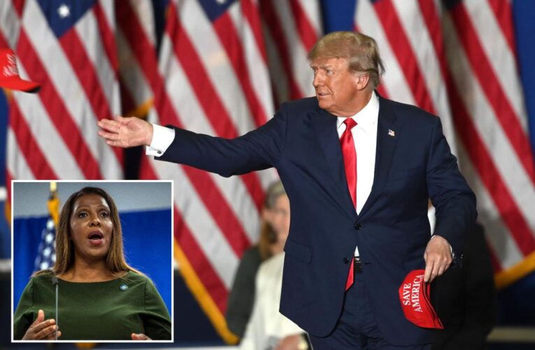 Trump slams ‘racist’ AG Letitia James for fraud lawsuit at Michigan rally