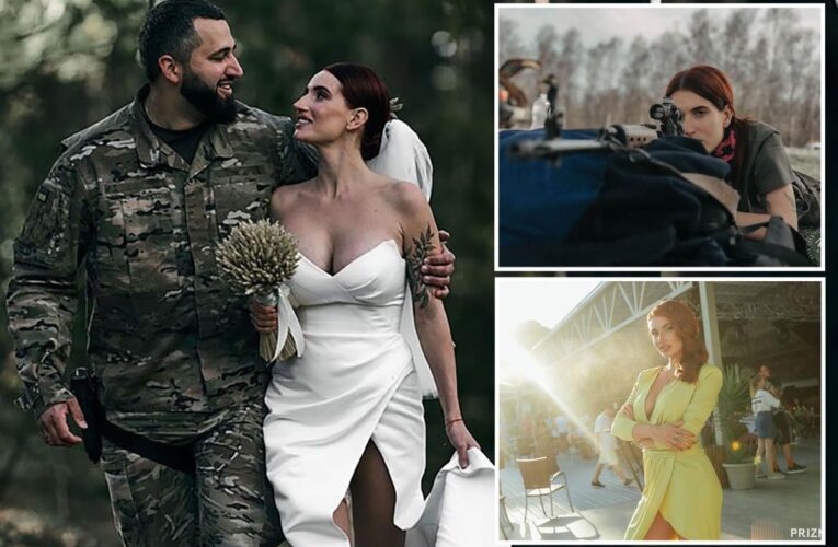 Ukraine’s ‘Joan of Arc’ Evgenia Emerald weds soldier she met in war