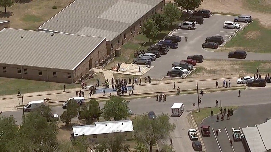 An army of 376 law enforcement officers responded to the May shooting in Uvalde, Texas: 149 Border Patrol officers; 91 members of the Texas Department of Public Safety; 14 from the Department of Homeland Security; 25 from the Uvalde Police Department; 16 from the San Antonio Police Department and 16 from the Uvalde County Sheriff’s Office, according to a report by Texas lawmakers. 