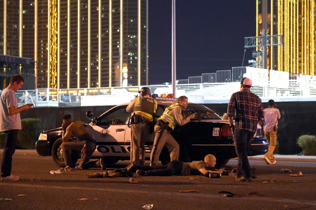 During the deadly chaos on the Las Vegas strip, people thought “shooters were everywhere” and the streets became flooded with stampedes of casino goers rushing out of hotels and festival goers running for their lives. 