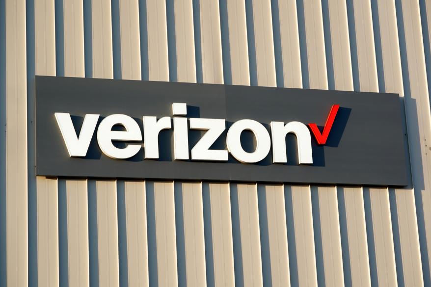 A general view of a Verizon sign.