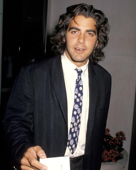 A picture of a young George Clooney.