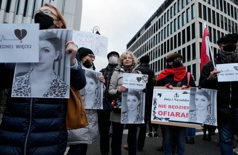 Poland abortion ban victim’s family says ‘nobody cared about her life’