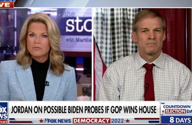 Jim Jordan vows probes into ‘political’ DOJ that he says is ‘purging’ conservatives