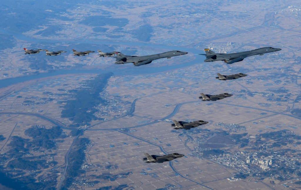 South Korea and the US took part in a joint flyover last week on the Korean Peninsula.