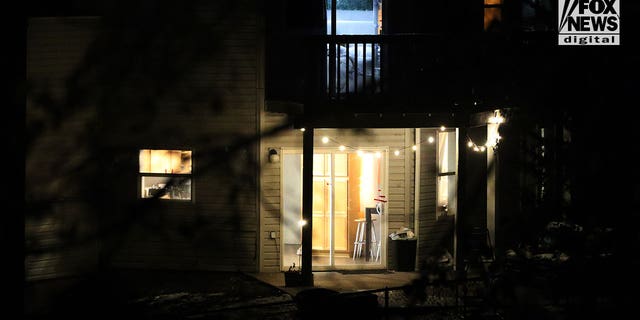 Views inside the home in Moscow, Idaho shows an upstairs bedroom light on Monday, November 14, 2022 Four University of Idaho students were killed over the weekend in an apparent quadruple homicide in this home. The victims are Ethan Chapin, 20, of Conway, Washington; Madison Mogen, 21, of Coeur d'Alene, Idaho; Xana Kernodle, 20, of Avondale, Idaho; and Kaylee GonCalves, 21, of Rathdrum, Idaho.