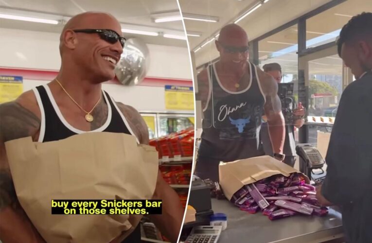 Dwayne Johnson buys every Snickers at Hawaii 7-Eleven to ‘right this wrong’ of candy thefts