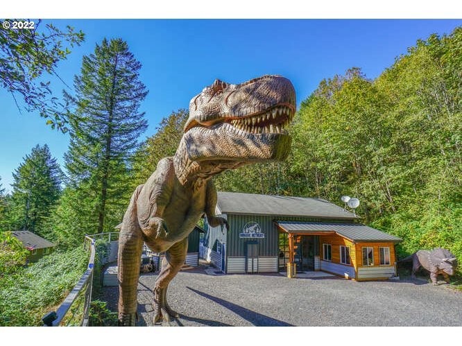 ou’ll be greeted by a life-size t-rex,