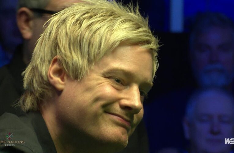 Emergency door alarm distracts Neil Robertson from taking a shot during English Open win over Elliot Slessor