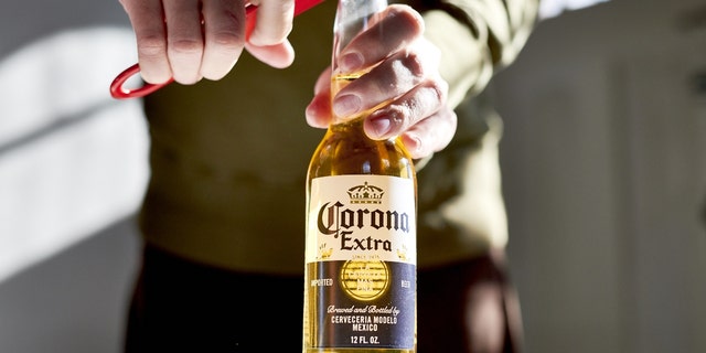 Corona Extra beer arranged in the Brooklyn Borough of New York, U.S., on Tuesday, Nov. 23, 2021. 