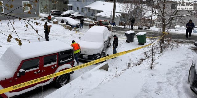 Police in Moscow, Idaho tow five cars in connection to the murder of four college students.