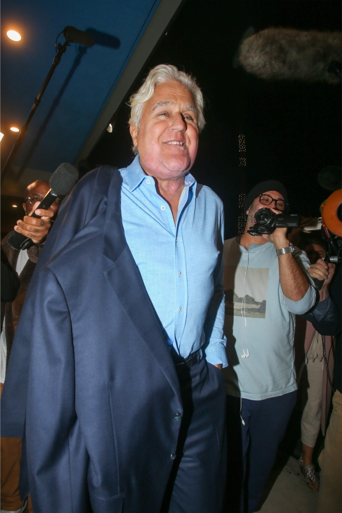 Jay Leno arrives to his stand up show in Manhattan Beach at the Comedy and Magic Club. The comedian was only released from the hospital 8 days ago after suffering serious burns while working on a classic car
 
 Pictured: Jay Leno
 Ref: SPL5506156 281122 NON-EXCLUSIVE
 Picture by: SplashNews.com
 
 Splash News and Pictures
 USA: +1 310-525-5808 London: +44 (0)20 8126 1009 Berlin: +49 175 3764 166
 photodesk@splashnews.com
 
 World Rights, 
Jay Leno arrives to his stand up show