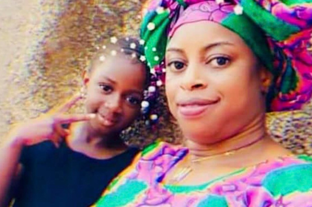 Fanta Bility, with her mom in photo posted on facebook.