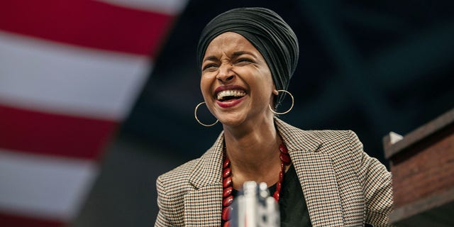 "The attack on Speaker Pelosi’s family was not a ‘random act,’" said Rep. Ilhan Omar. "It was the logical result of a Republican Party that has targeted the speaker and other prominent women in public life for over a decade now, and then gaslights us when we call out its danger." (Scott Heins/Getty Images)