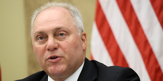 Rep. Steve Scalise delivers remarks during a Republican-led forum on COVID-19 at the U.S. Capitol on June 29, 2021.