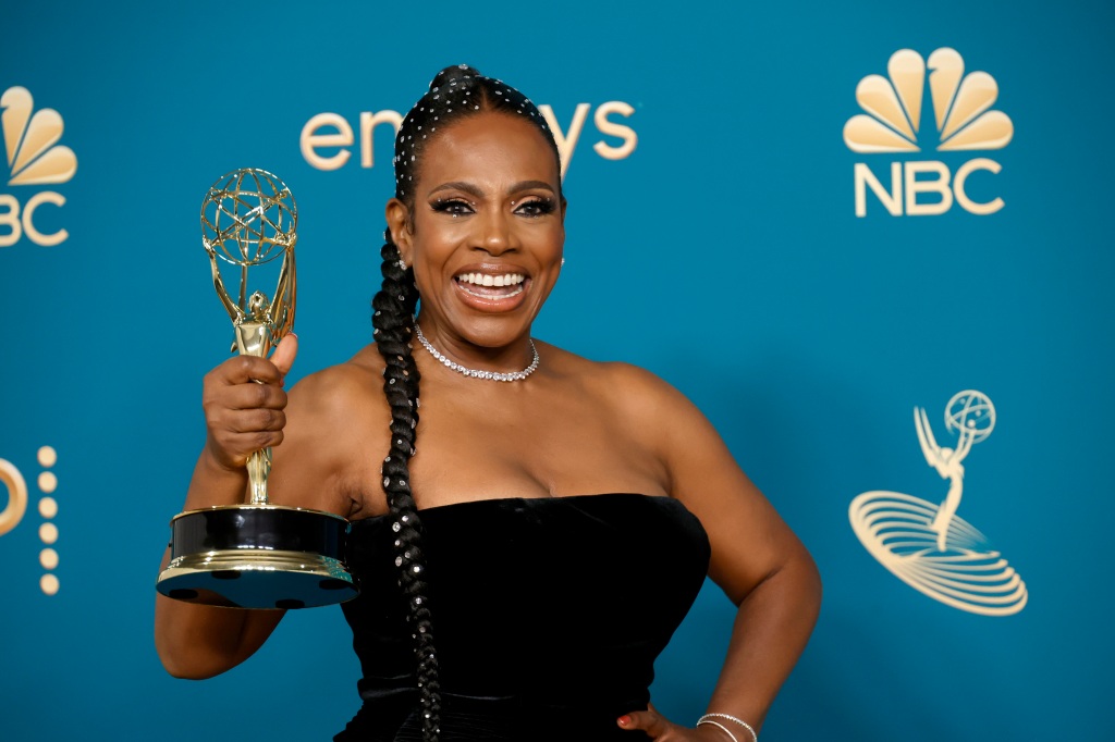 Sheryl Lee Ralph poses with her Emmy's award during the 74th Primetime Emmys on Sept. 12, 2022 in Los Angeles, Calif. 