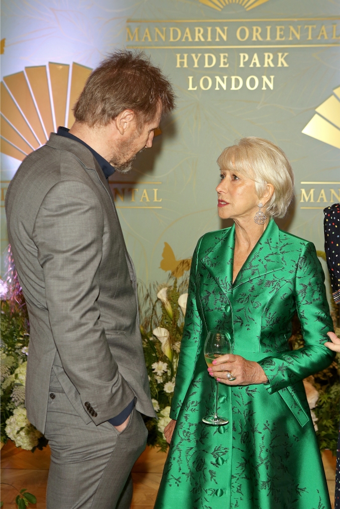 Liam Neeson and Helen Mirren in 2019. 