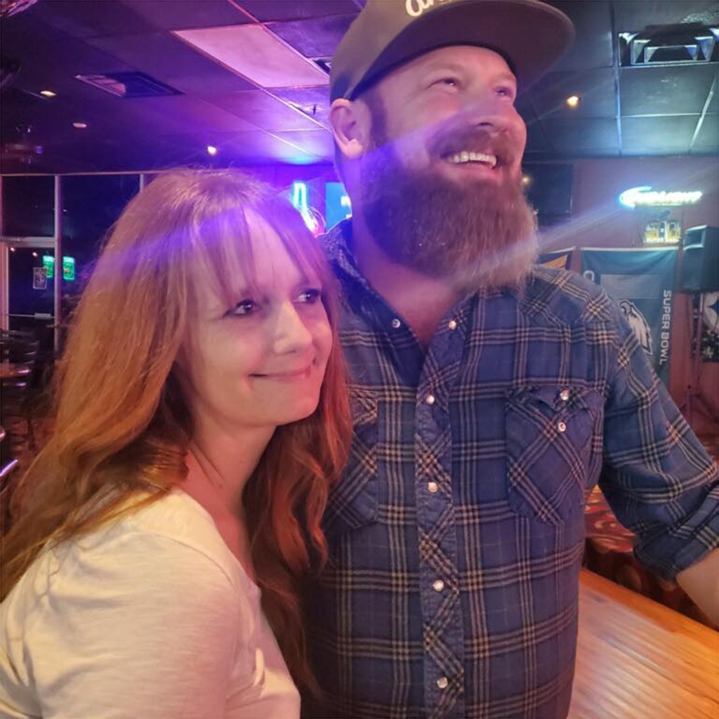 Jacob Flint and his wife, Brenda, are shown in an undated photo.