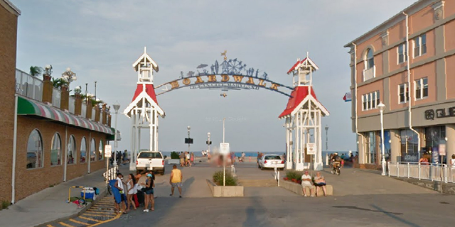 The area in Ocean City, Md., where the shooting unfolded early Monday morning.