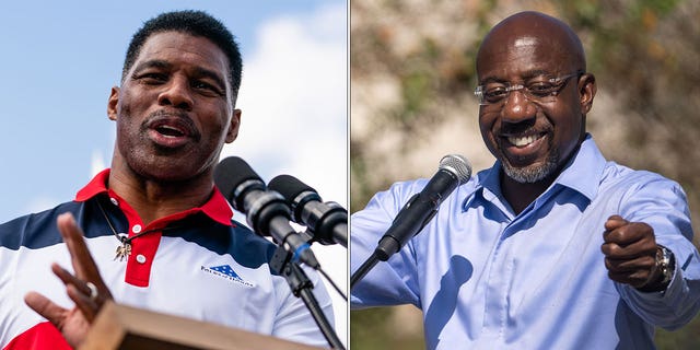 Georgia GOP Senate candidate Herschel Walker and Democratic Sen. Raphael Warnock