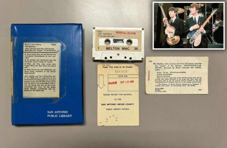 Beatles cassette returned to Texas public library 44 years overdue