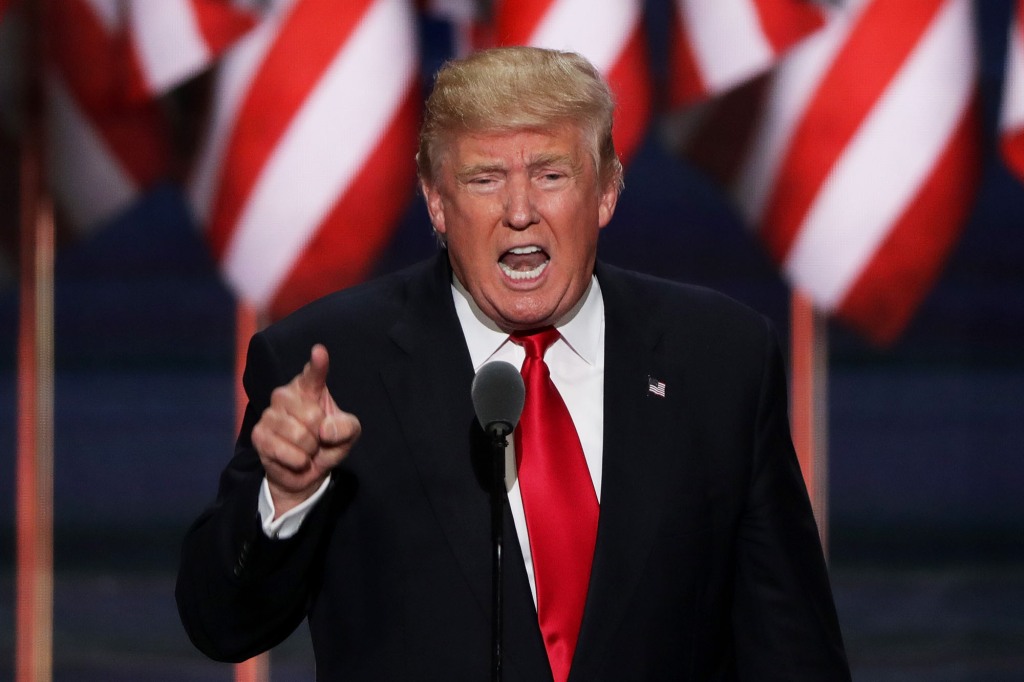 Former President Donald Trump, speaking at the Republican National Convention in July 2016, has announced he intends to run for the White House again in 2024.