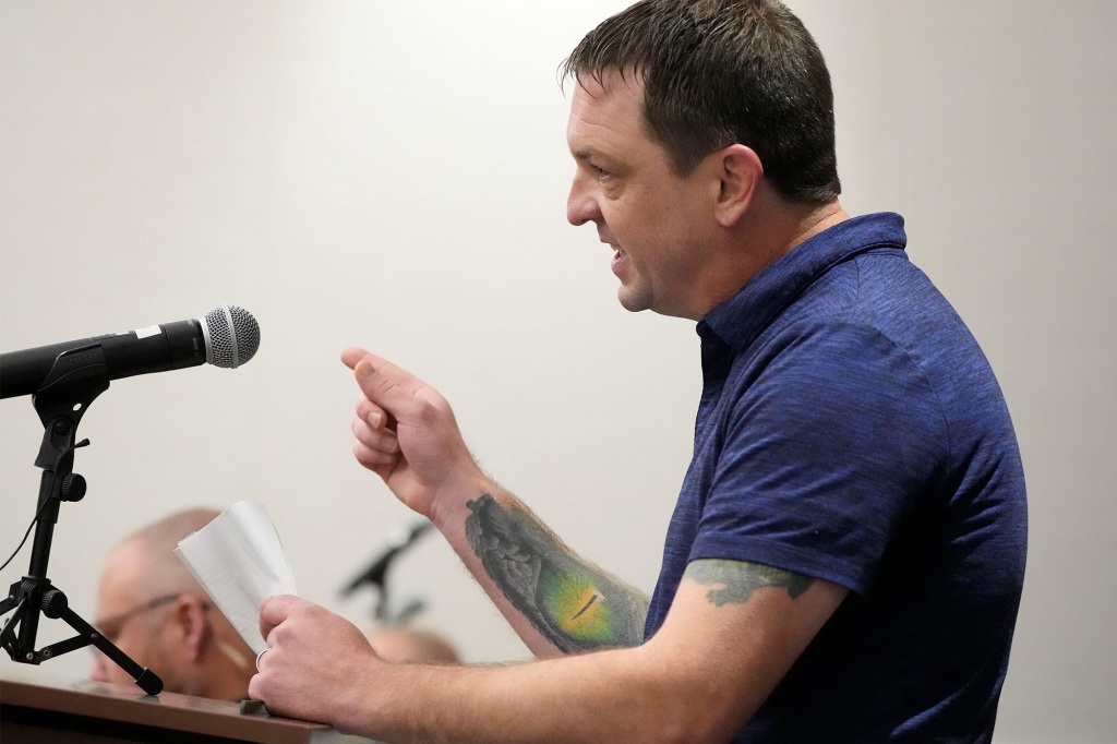 Chris Owen, the son of victim Leanna Owen, speaking at the sentencing at Waukesha County Circuit Court on November 16, 2022.