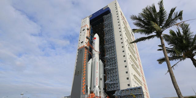 China's space station lab module Mengtian and the rocket Long March-5B Y4 is transported to the launch area at the Wenchang Satellite Launch Center in south China's Hainan Province on Oct. 25, 2022. China has launched the third and final module to complete its permanent space station, realizing a more than decade-long endeavor to maintain a constant crewed presence in orbit.