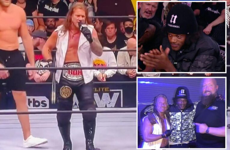 AEW star Chris Jericho calls out ringside Ravens’ Lamar Jackson at Baltimore show