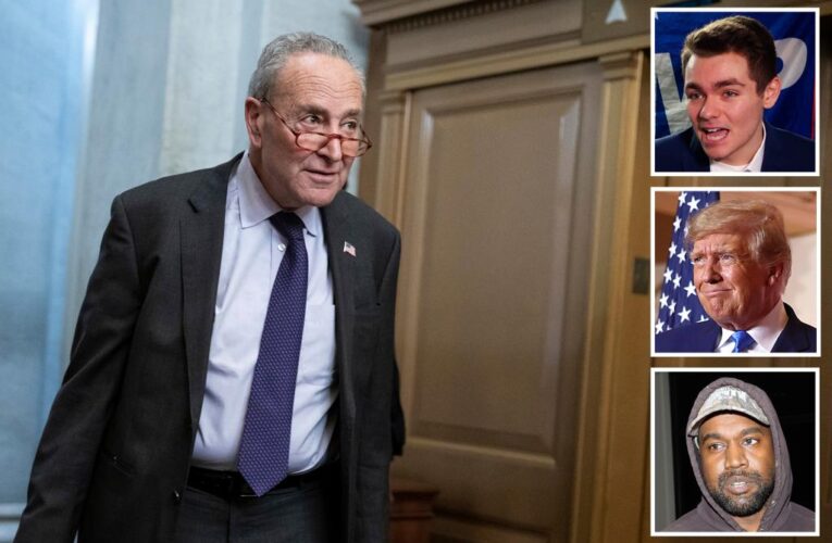 Schumer blasts ‘evil’ Trump over meal with Kanye, ‘bigot’ Nick Fuentes