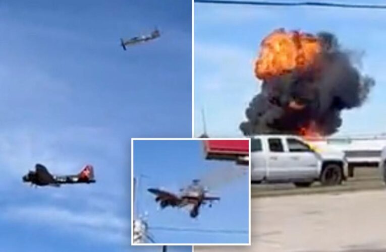 Planes collide over Wings Over Dallas air show