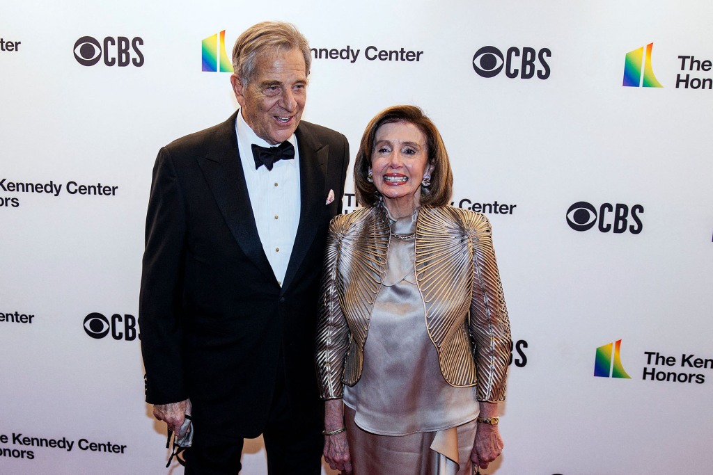 Photo of U.S. Speaker of the House of Representatives Nancy Pelosi and husband Paul Pelosi attending the 44th Kennedy Center Honors at the Kennedy Center in Washington, DC