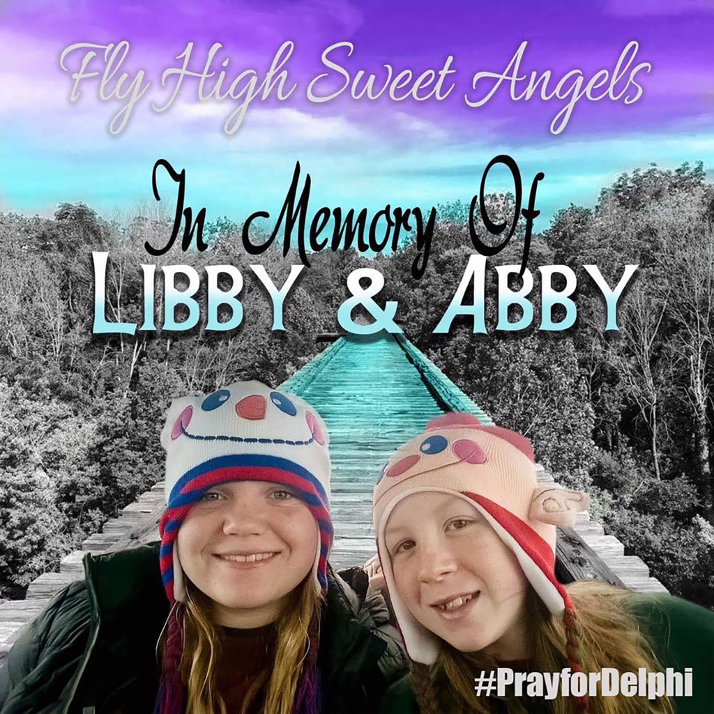 Libby German, left, and Abby Williams, right, were killed in an unknown manner while taking a walk together on Feb. 13, 2017. 