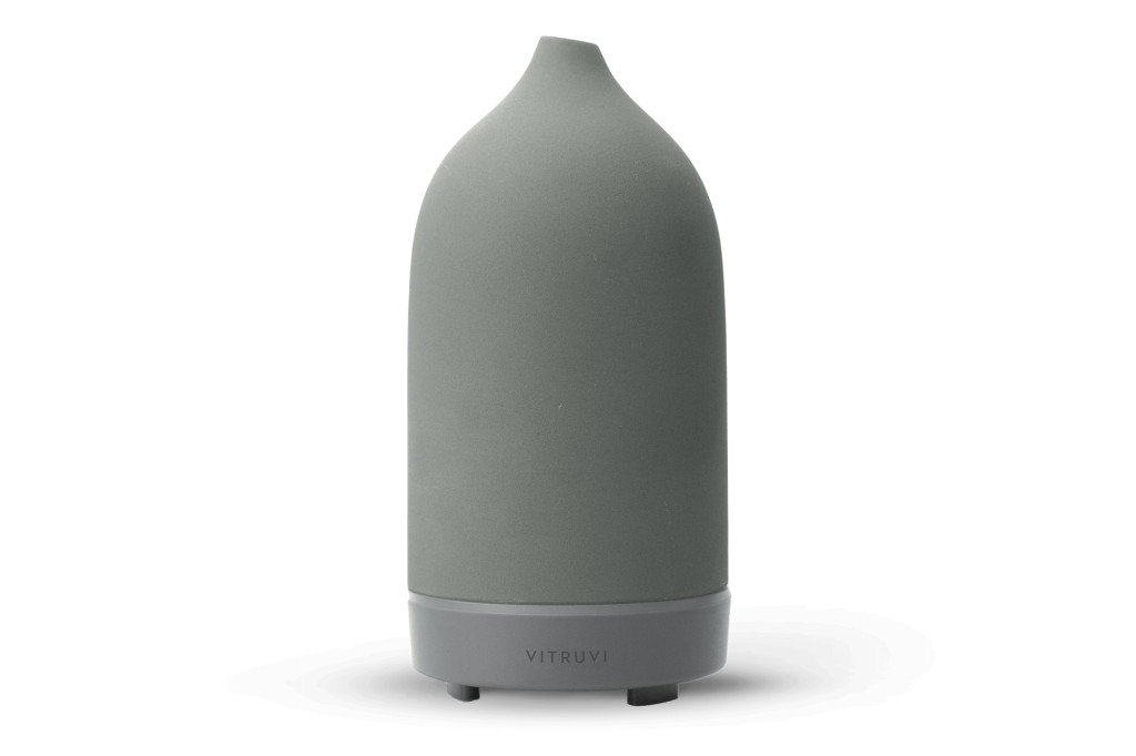 A gray essential oil diffuser