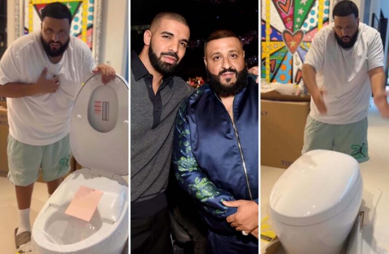 Drake gifts DJ Khaled luxury toilets for his 47th birthday