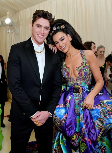 saac Carew and Dua Lipa attend The 2019 Met Gala Celebrating Camp: Notes on Fashion at Metropolitan Museum of Art on May 06, 2019 in New York City. (Photo by Mike Coppola/MG19/Getty Images for The Met Museum/Vogue )