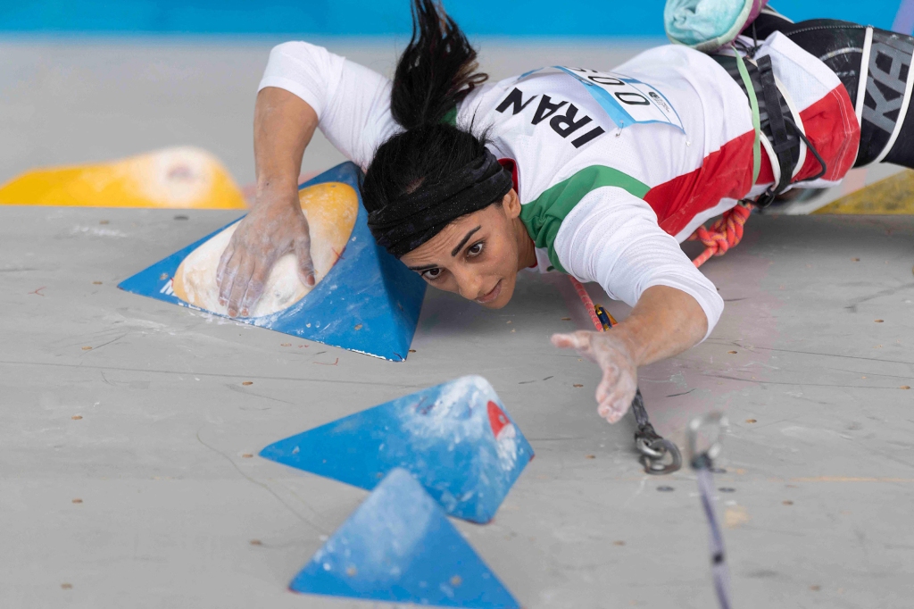 Iranian rock climber Elnaz Rekavi is reportedly under house arrest for competing abroad without a mandatory hijab.