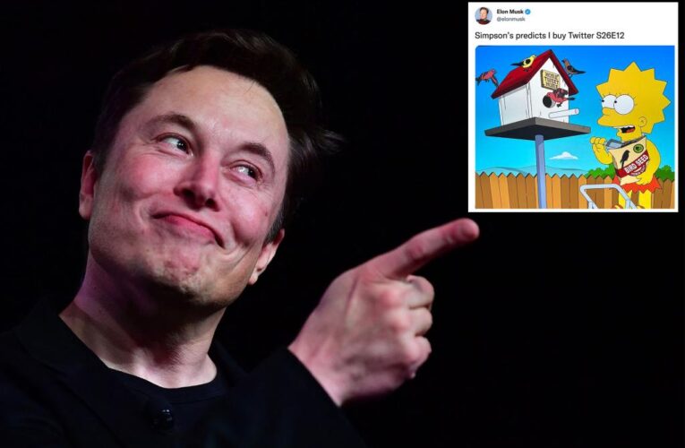 Elon Musk credits ‘The Simpsons’ for predicting his Twitter takeover