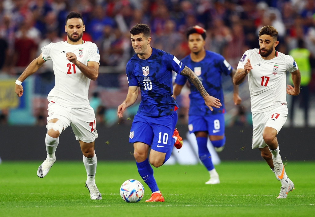 US forward Christian Pulisic scored the winning goal against in Iran on Tuesday, forcing the Islamic Republic out of the World Cup.