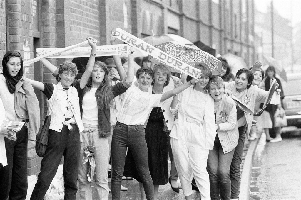 Like with Harry Styles today, young women lined up around the block to catch sight of their musical heroes.